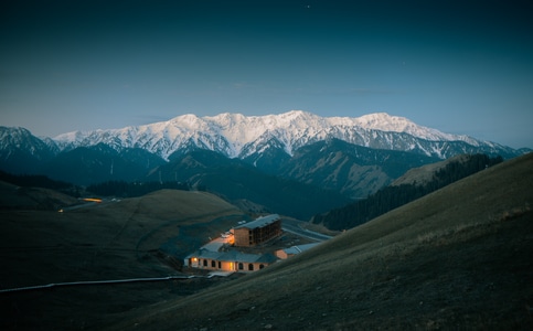 你好2020-清晨-日出-风景-高原 图片素材