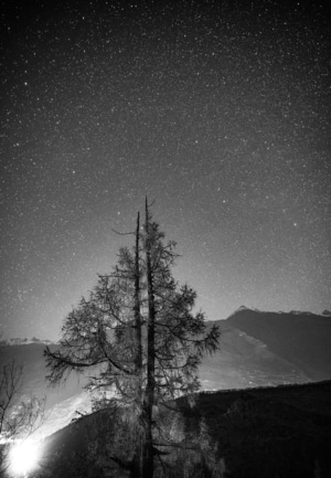 黑白-星空-我要上封面-巴朗山-阿坝藏族羌族自治州 图片素材