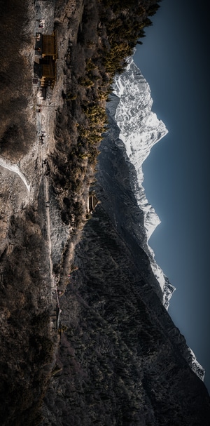 草原-风光-我要上封面-双桥沟-雪山 图片素材