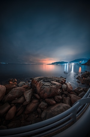 夕阳-旅行-自然-风景-小梅沙 图片素材
