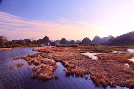 色彩斑斓-普者黑-普者黑-风景-风光 图片素材
