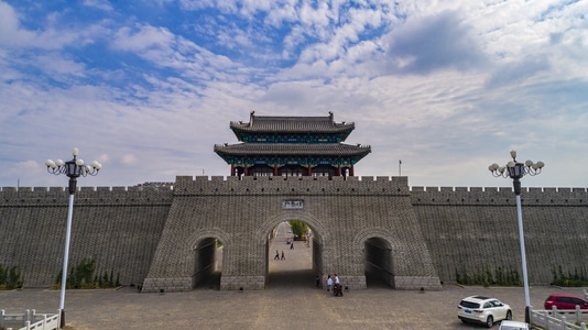 旅拍-城市-风光-古建筑-山东惠民 图片素材