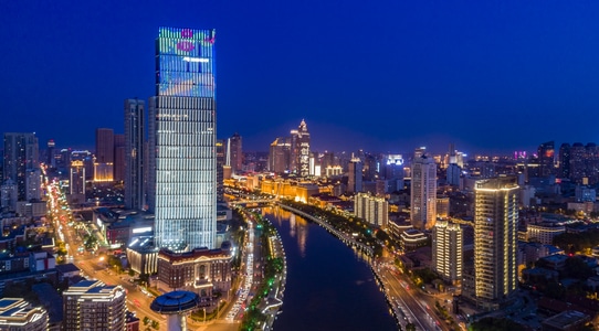 看你的城市-城市-风光-夜景-天津 图片素材