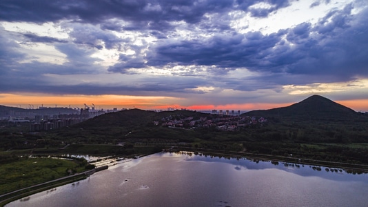 看你的城市-晨曦-朝霞-城市-风光 图片素材