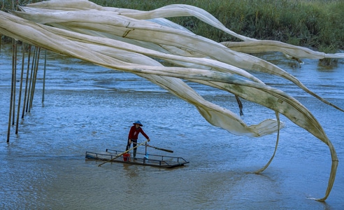 霞浦-高视角-旅拍-飘网-人文纪实 图片素材