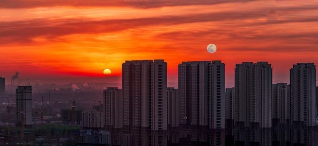 城市色彩-色彩-街拍-城市-爬楼党 图片素材