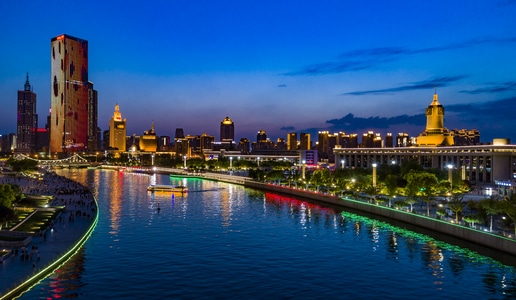 看你的城市-城市-风光-夜景-蓝色时刻 图片素材