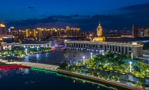 看你的城市-城市-风光-夜景-天津 图片素材