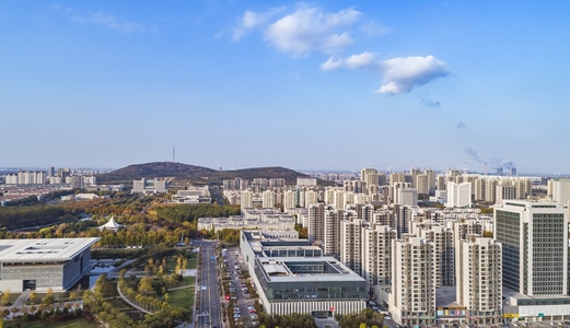 公园摄影-风光-高视角-蓝天-航拍 图片素材