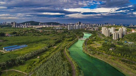 看你的城市-城市-风光-航拍-高视角 图片素材