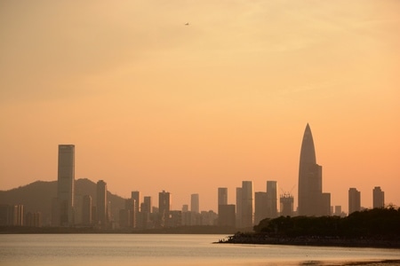 日落-黄昏-都市-夕阳-深圳 图片素材
