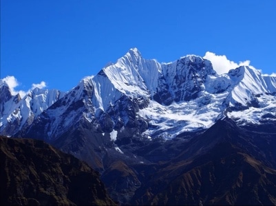 珠峰大本营-ebc-尼泊尔-博卡拉徒步-雪山 图片素材