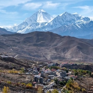 博卡拉徒步-珠峰大本营-尼泊尔-雪山-旅行 图片素材