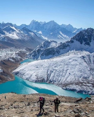 尼泊尔-博卡拉徒步-雪山-徒步-旅行 图片素材