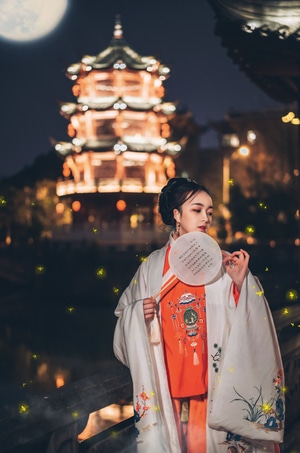 人像-古风-汉服-明制汉服-索尼 图片素材