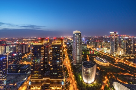 成都-爬楼-环球中心-金融城-索尼 图片素材