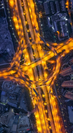 我的2019-成都-夜景-索尼-无人机 图片素材