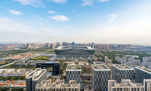 成都-爬楼-环球中心-金融城-索尼 图片素材