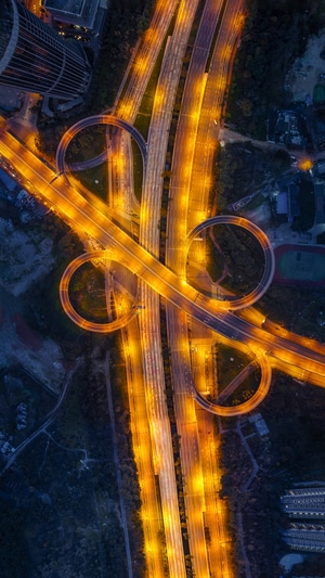 我的2019-成都-夜景-索尼-无人机 图片素材