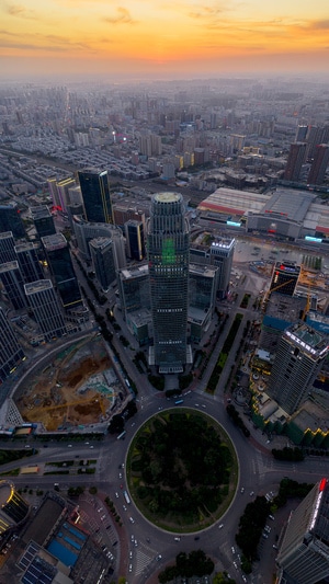 沈阳市-新地中心-城市风光-城市-建筑 图片素材