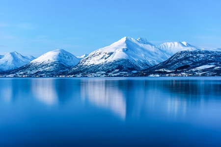 雪山-雪-挪威-风景-风光 图片素材