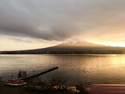 日本-富士山下🗻-风景-风光-山 图片素材