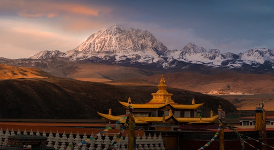 川西-雪山-风光-壁纸-风光 图片素材