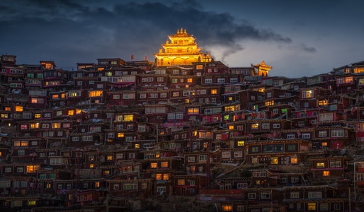 壁纸-风光-夜色-雪山-川西 图片素材