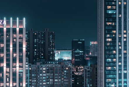城市-杭州-家-夜晚-城市夜景 图片素材