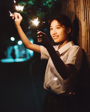 长沙市-jk-美女-日系小清新-抓拍 图片素材