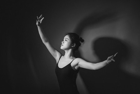 舞蹈-艺术-美女-黑白-长沙 图片素材