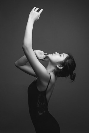 舞蹈-艺术-美女-黑白-长沙 图片素材