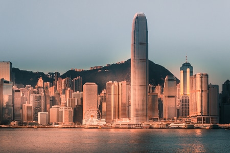 香港-城市-建筑-线条-交通 图片素材