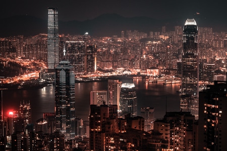 交通-线条-建筑-城市-香港 图片素材