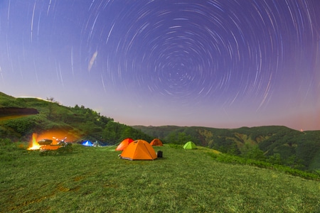 旅行-露营-户外-夜景-星空 图片素材