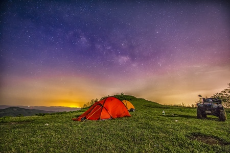 旅行-露营-户外-夜景-星空 图片素材