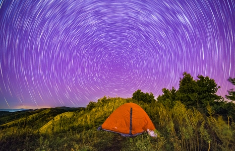 旅行-露营-户外-夜景-星空 图片素材