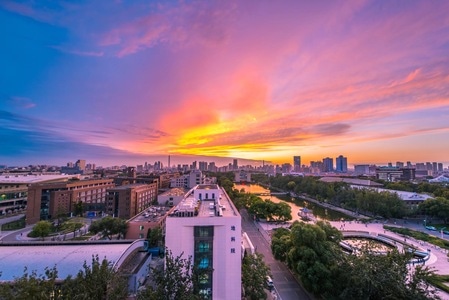 建筑-城市-天津-天津大学-天空 图片素材