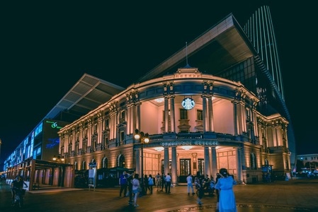 城市-星巴克-咖啡-建筑-天津 图片素材