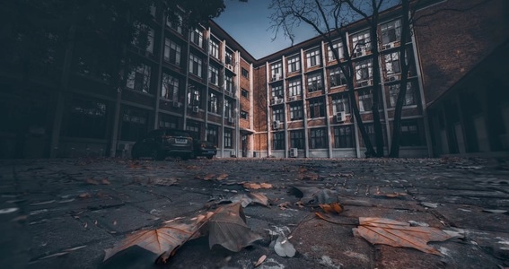 天津-秋季-城市-天津大学-建筑 图片素材