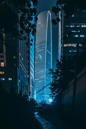 夜景-城市-大楼-建筑-天津 图片素材