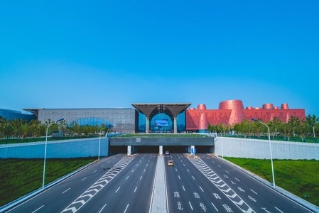 天津-滨海新区-文化中心-城市-建筑 图片素材