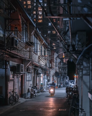 灯光-城市-夜晚-中国-街拍 图片素材