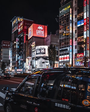 rooftop-light-tokyo-japan-night 图片素材