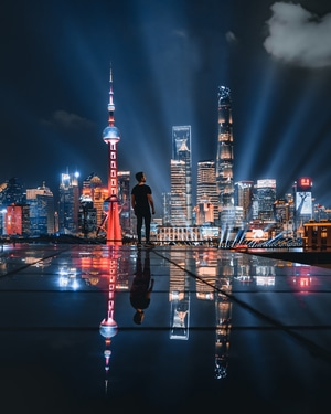 上海-探索-街道-色彩-旅行 图片素材