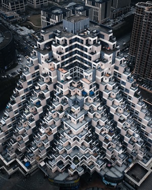 黑白-中国-城市-sky-航拍 图片素材