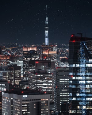 城市-日本-旅行-夜晚-灯光 图片素材