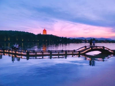 风光-旅行-手机摄影-码头-湖 图片素材