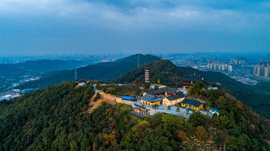 湘湖-航拍-景区-杭州-萧山 图片素材