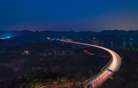 重庆-城市-夜景-建筑-桥 图片素材